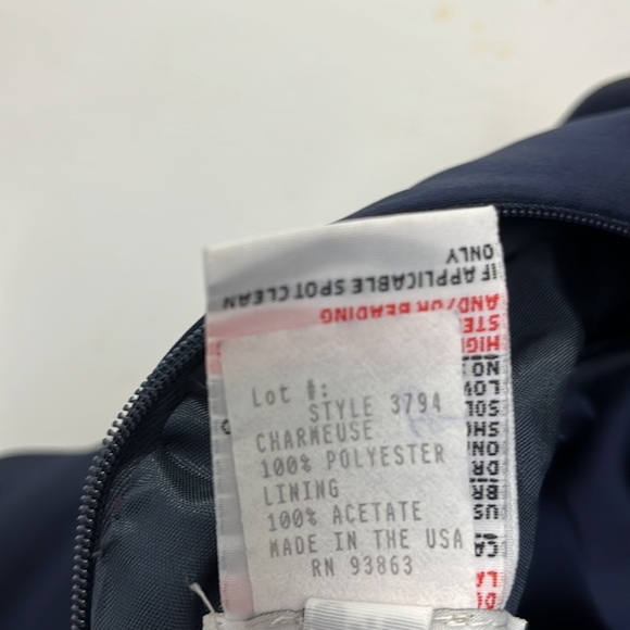 Lazaro Navy Formal Gown. Preowned - Picture 8 of 10